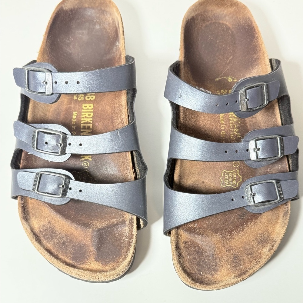 Birkenstock Three-Strap Comfort Footbed Slide Sandal - Florida Size 38 - Picture 2 of 7
